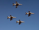 Avion chasse formation diamant British Aerospace Hawk 102 Force Aérienne Emirats Arabes Unis