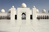 Cour intérieure de la mosquée Sheikh Zayed Abou Dabi Émirats Arabes Unis