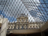 Musée du louvre Paris France Louvre museum Paris France pyramide inversée inverted pyramid structure de verre glass and steel
