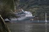 Cruise Ship Ocean Princess Cook Bay Moorea French Polynesia