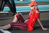 Pitlane babe Blond girl F1 Abu Dhabi grand prix 2010 sexy girl paddock Sexy Grid Girls Pit Lane Babes and Promo Girls Pictures pit lane beauties