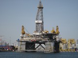 Plateforme pétrolière Abu Dhabi Port de Mina Zayed Emirats Arabes Unis