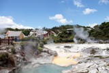 hot spring in a maori village new zealand