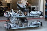 Mercedes Benz F1 Grand Prix Abu Dhabi 2010 moustache formule 1