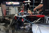 Voiture Red bull dans les stands Abu Dhabi grand prix United Arab Emirates