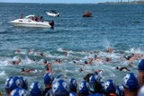 Départ de la 22e édition de la traversée Anse-Vata/Ilot Canard Nouméa Nouvelle-Calédonie