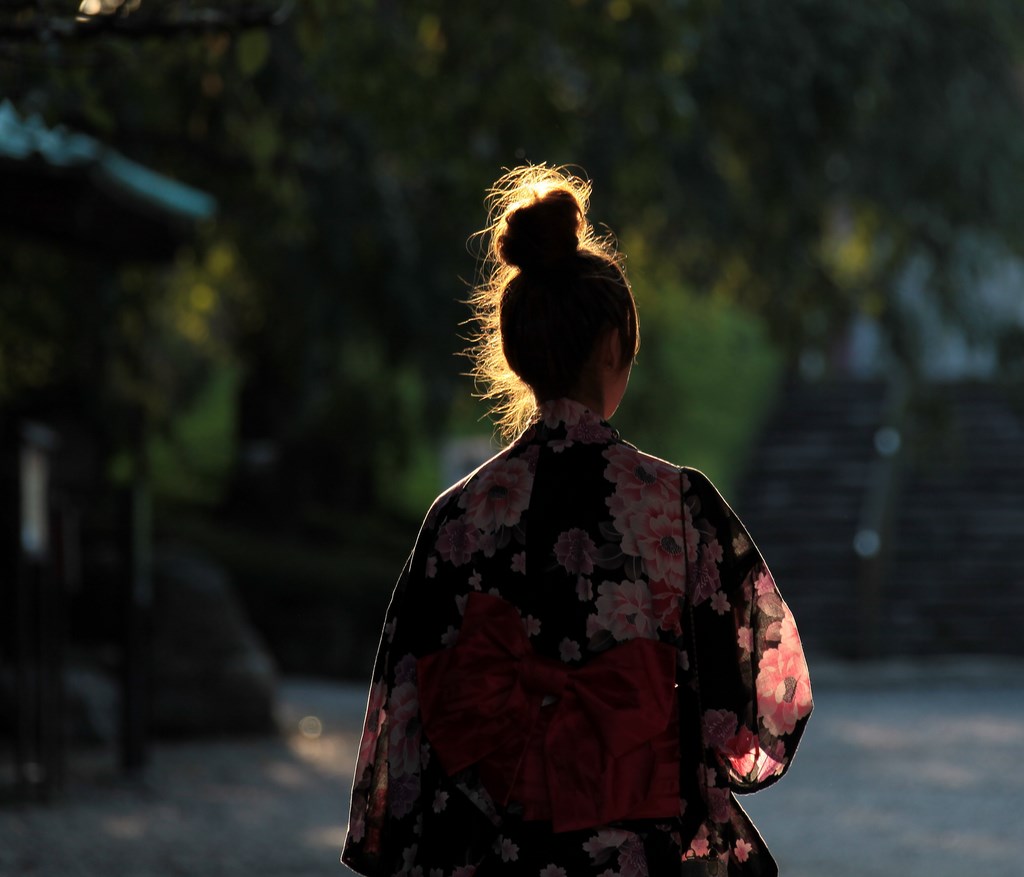 Yukata 浴衣 Japanese woman Traditional kimono geisha 芸者 Tokyo Japan