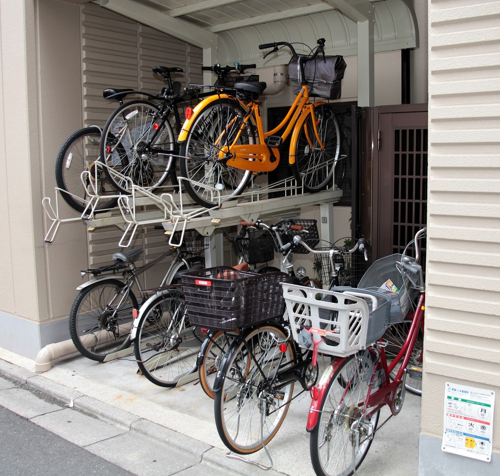 parking pour velo deux hauteurs