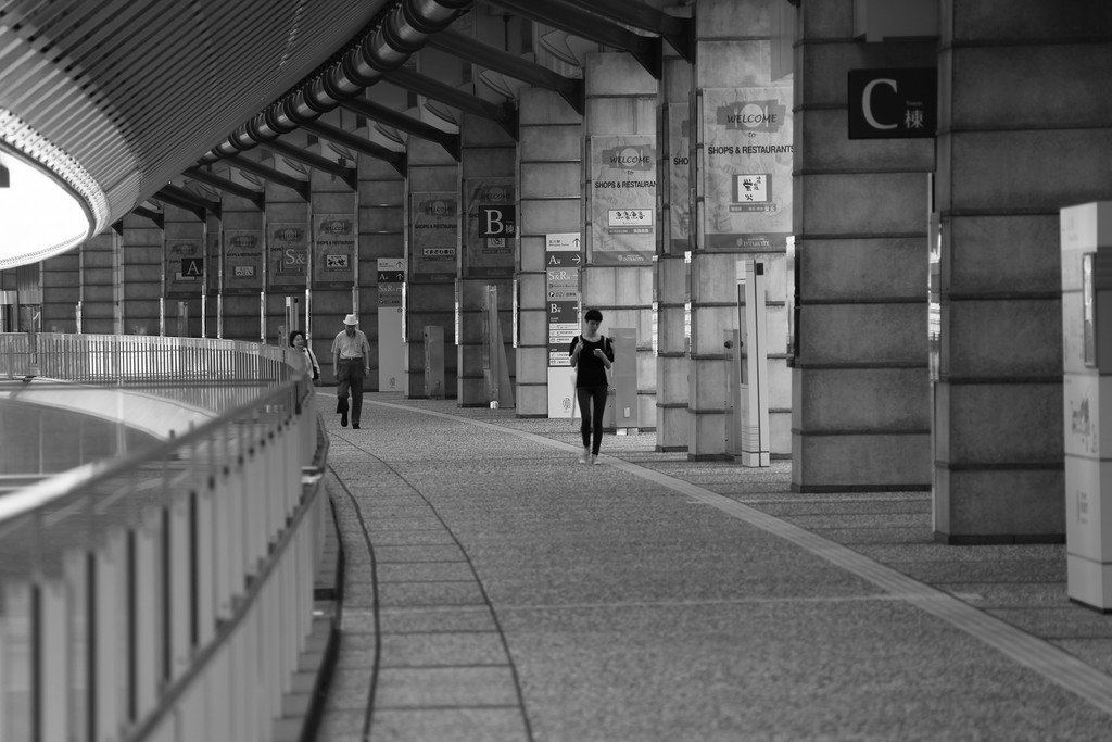 Perspective circulaire architecture mégalopole Tokyo Japon