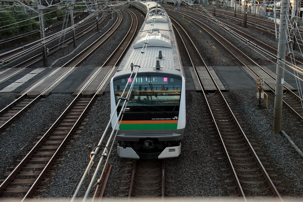 Japan Railways train station Japanese transport Tokyo Japon