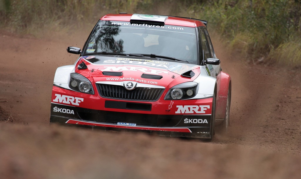 Skoda fabia super 2000 rallye de Nouvelle-Calédonie 2014