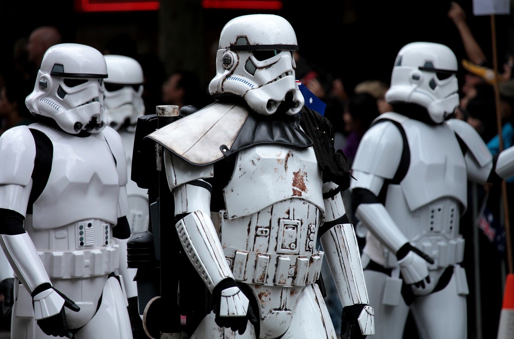 Australia Day 2015 Melbourne Victoria Starwar Snow Trooper
