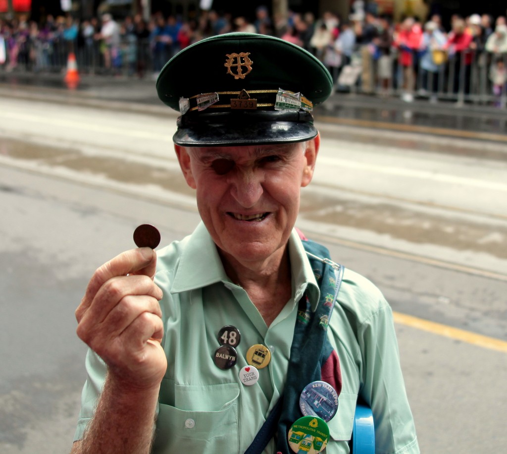 Australia Day 2015 Melbourne Victoria penny man