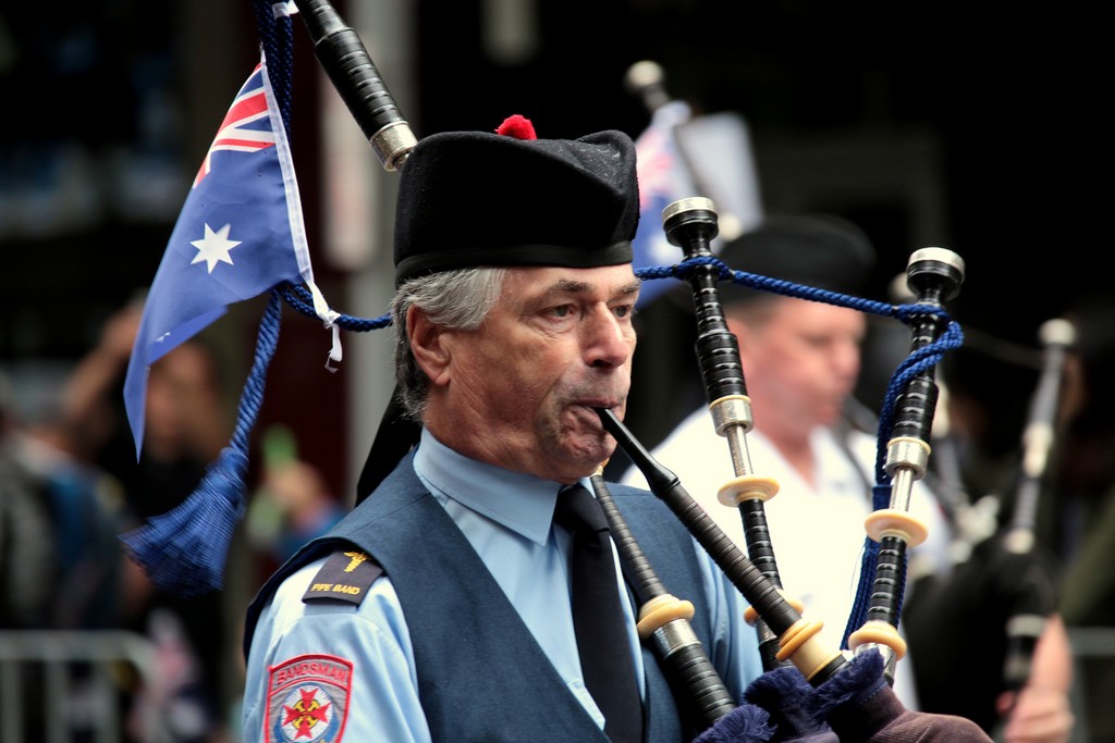 Australia Day 2015 Melbourne Victoria pipe band