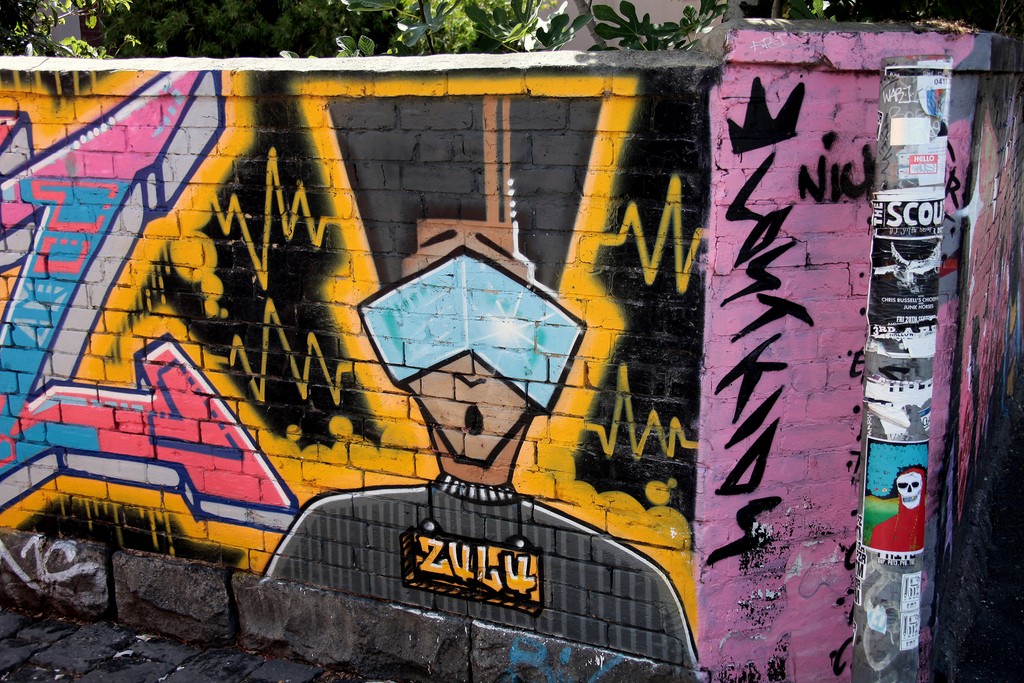 Street art Melbourne Australia Zulu