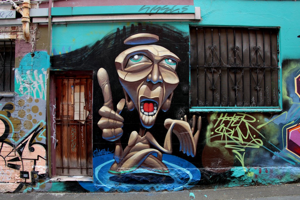 Street art Lovely painting Melbourne Australia