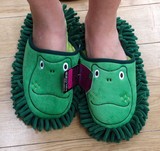 chaussons vert pantoufles verte nettoyage