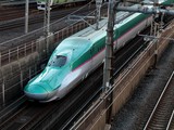 E5 series Japanese Shinkansen high-speed train Hayabusa Tokyo Japon